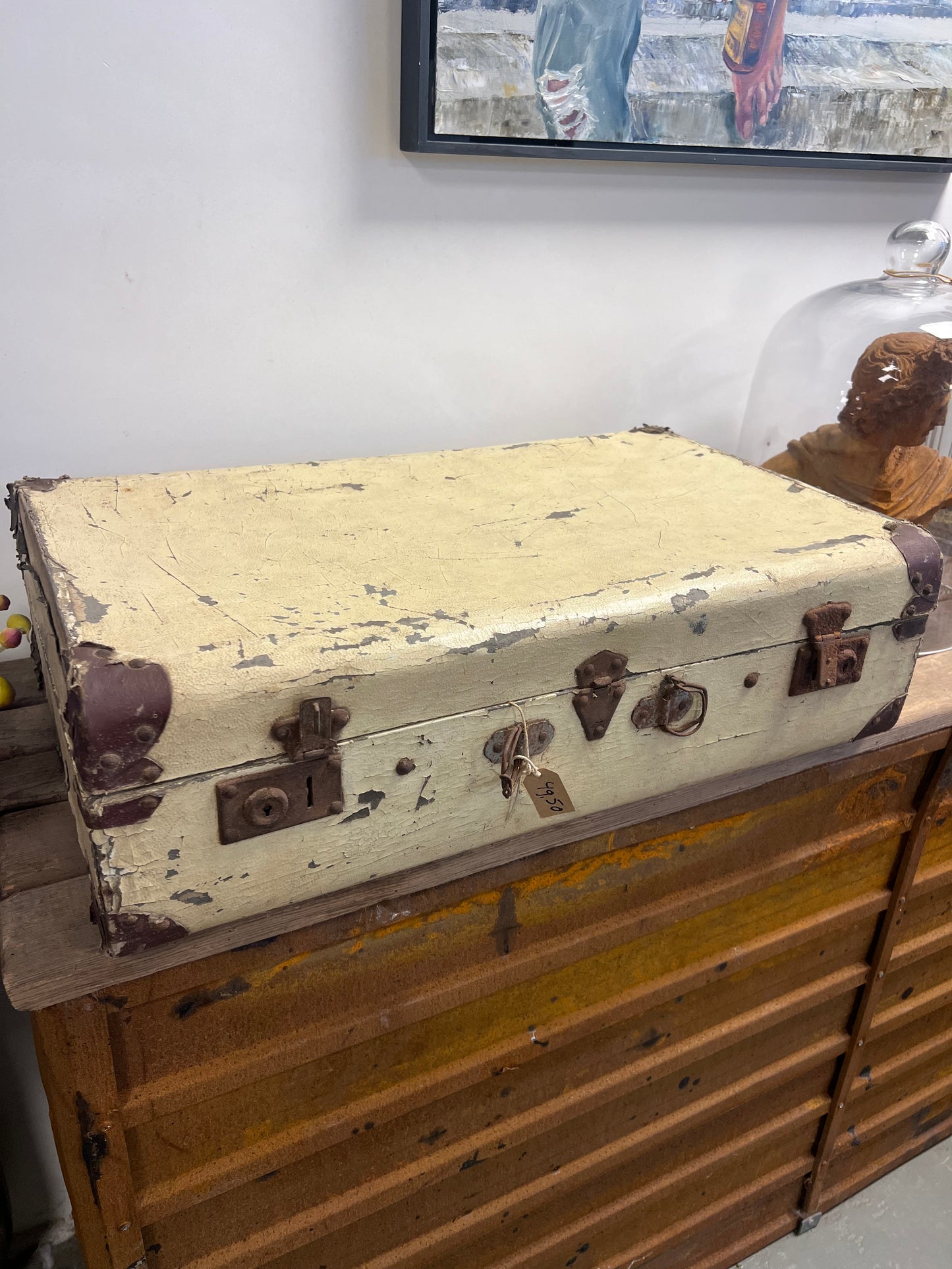OUDE | KOFFER | BEIGE | CRÈME | BROCANTE