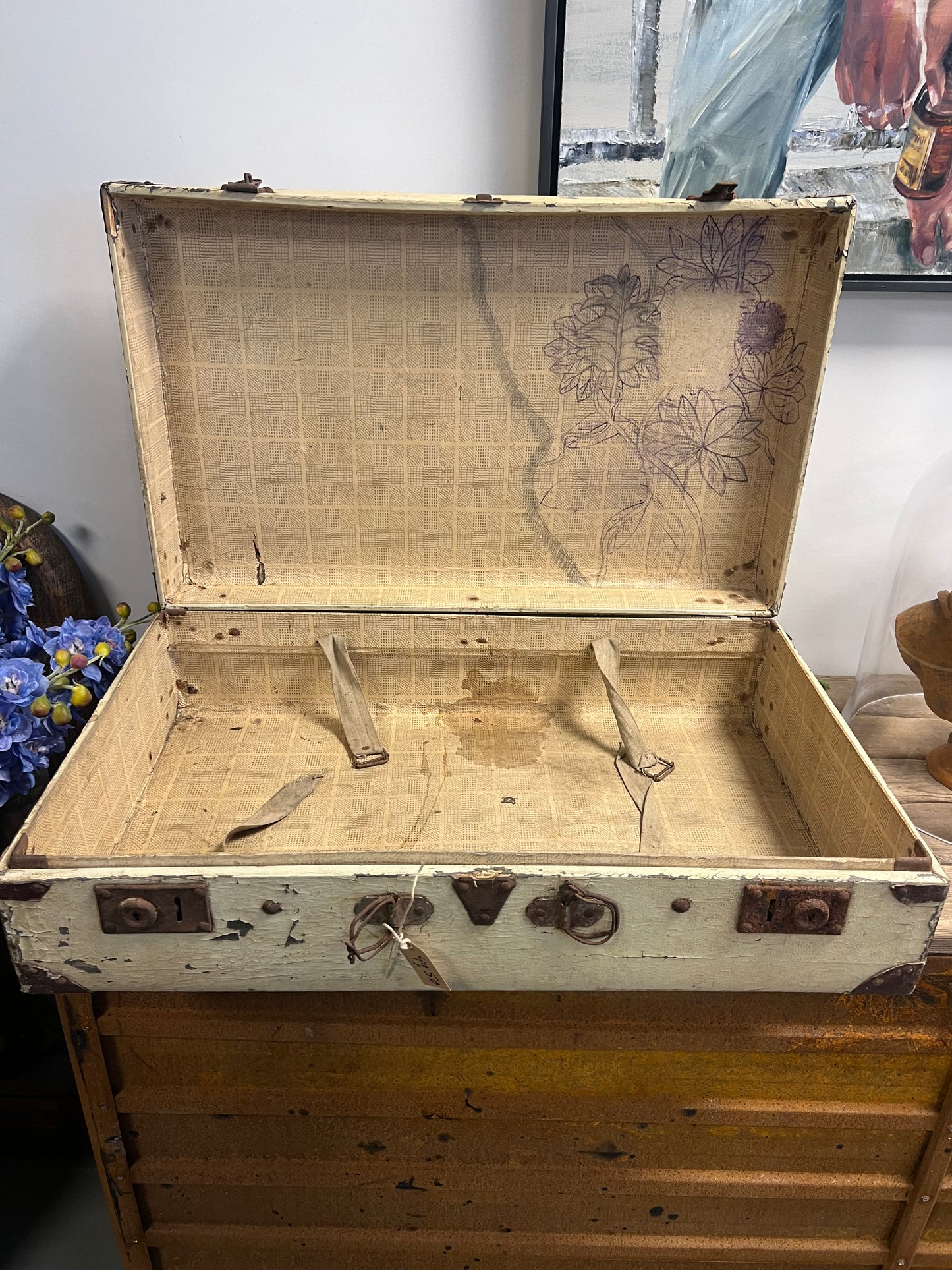OUDE | KOFFER | BEIGE | CRÈME | BROCANTE