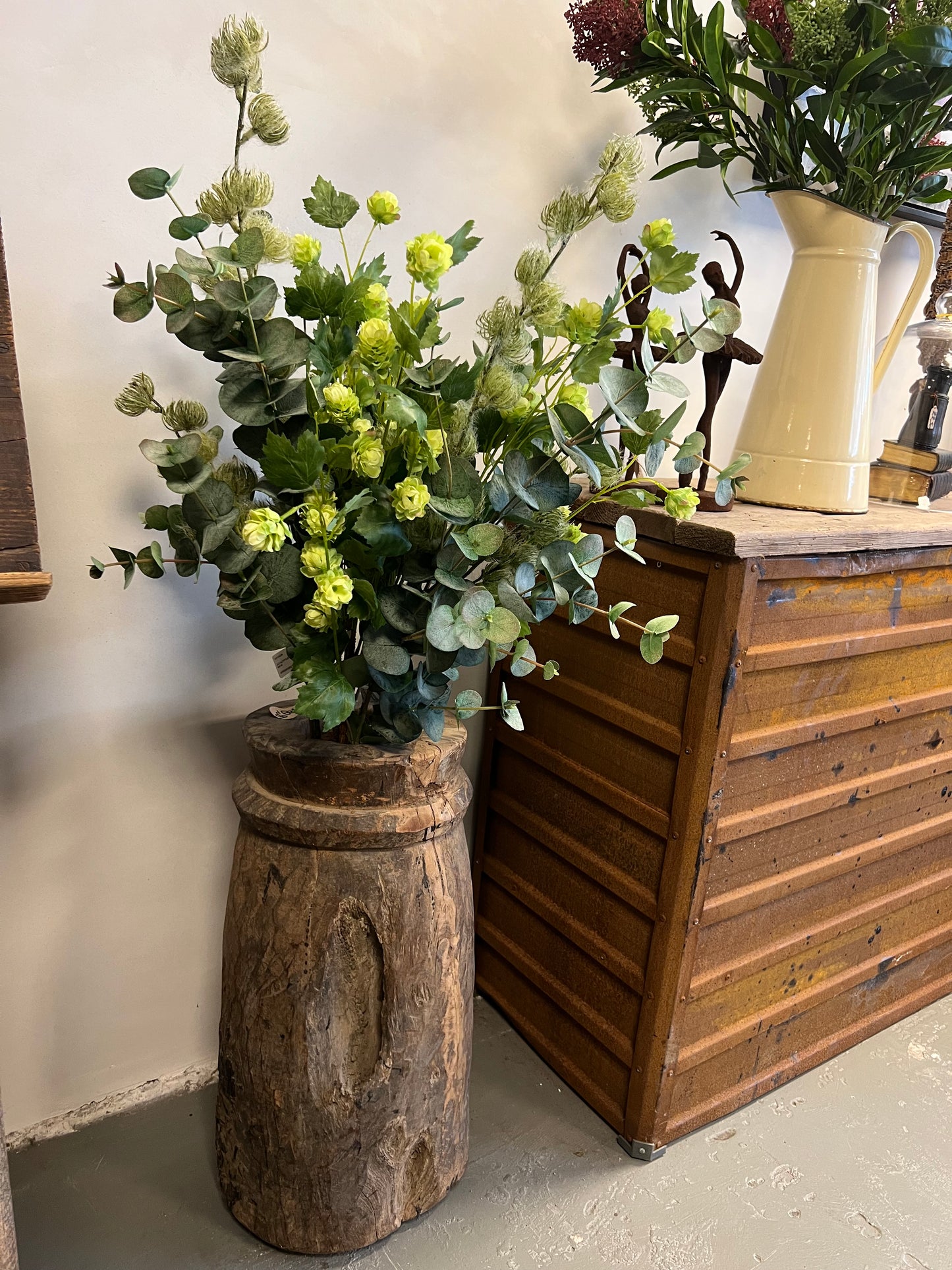 KUNST | BOEKET | EUCALYPTUS | HOP | CLEMATIS