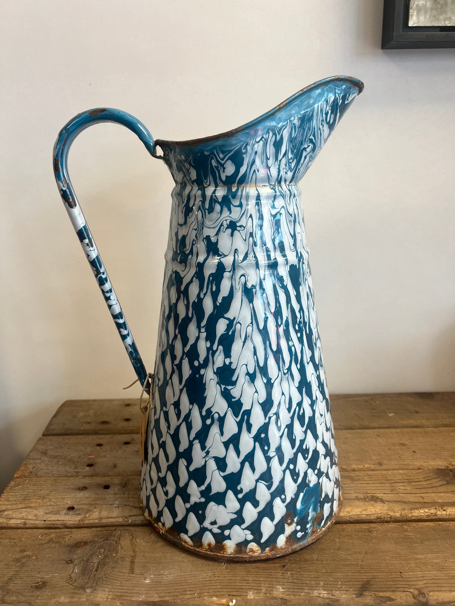EMAILLE | KAN | BROCANTE | BLAUW | WIT