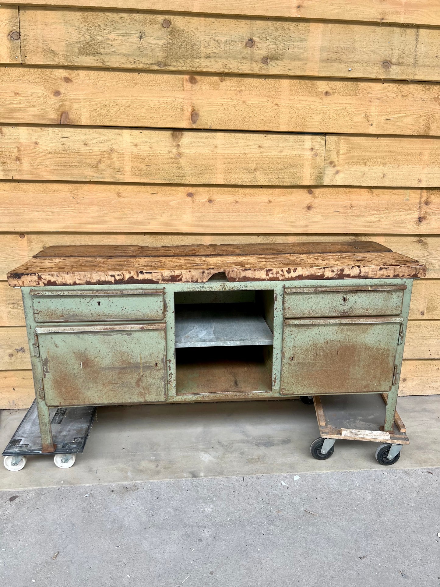 OUDE | IJZEREN | GROENE |WERKBANK
