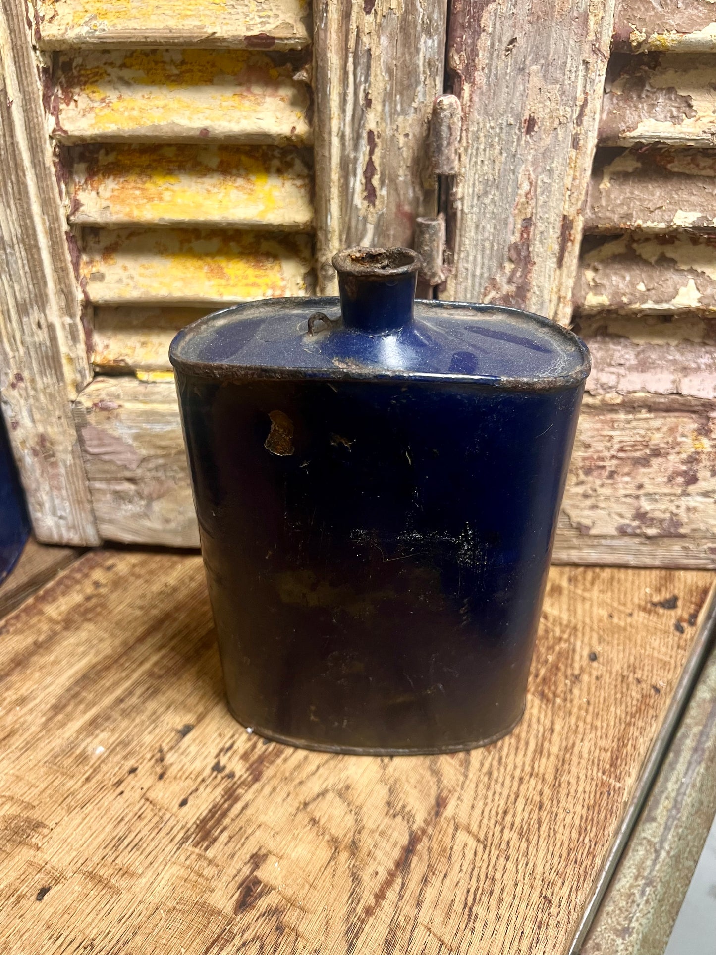 OUDE | BLAUWE | EMAILLE | VELDFLESSEN