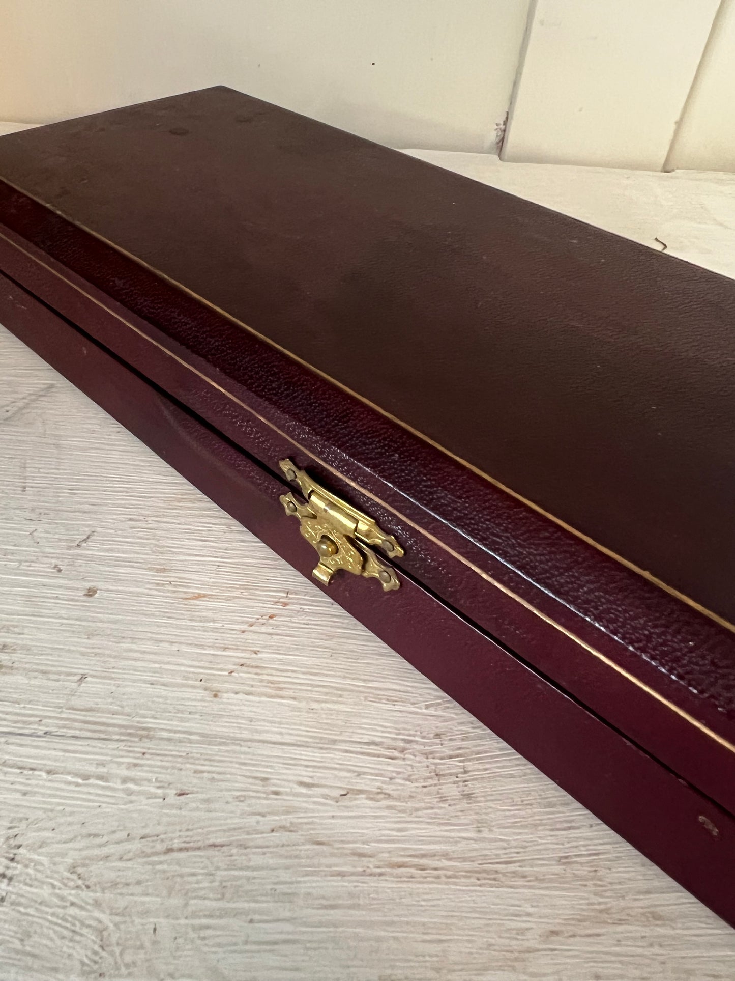 Antieke Franse Messenset met Hoornen Heften (6-delig) Brocante