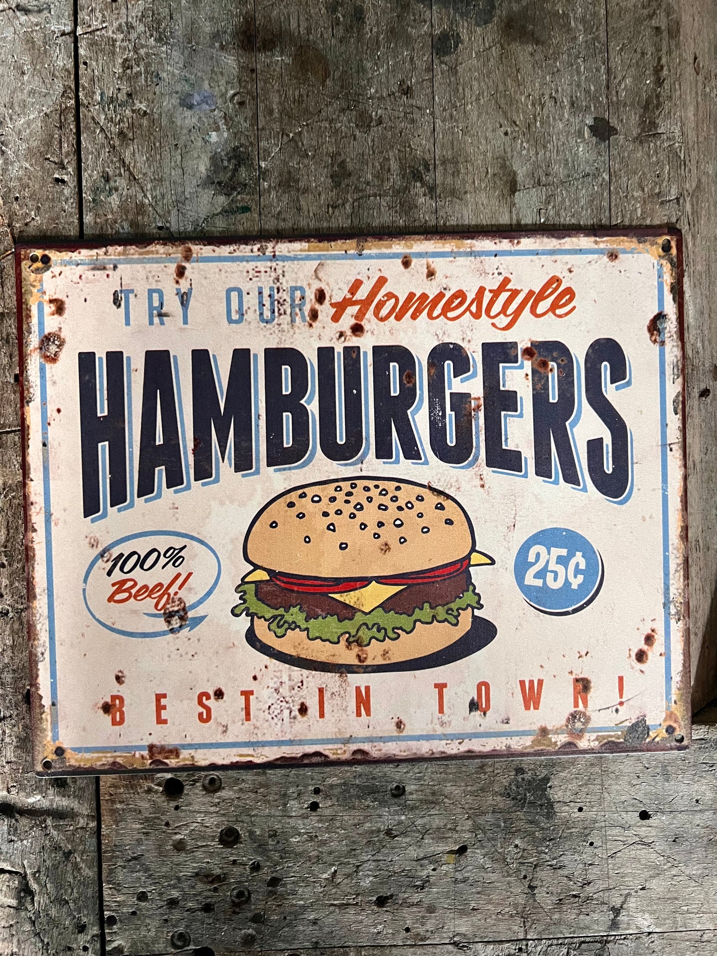 TEKSTBORDJE | HAMBURGERS