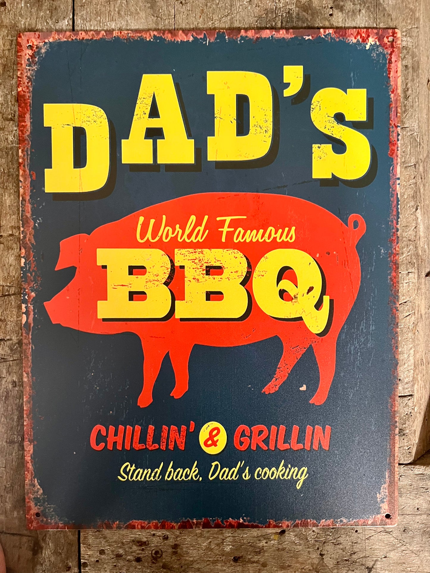 TEKSTBORDJE | DAD’S | BBQ | MIDDEL