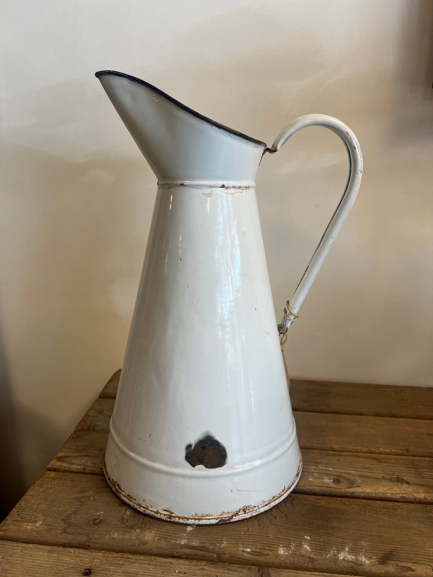 FRANSE | GEËMAILLEERDE | WATERKAN | LAMPETKAN | BROCANTE