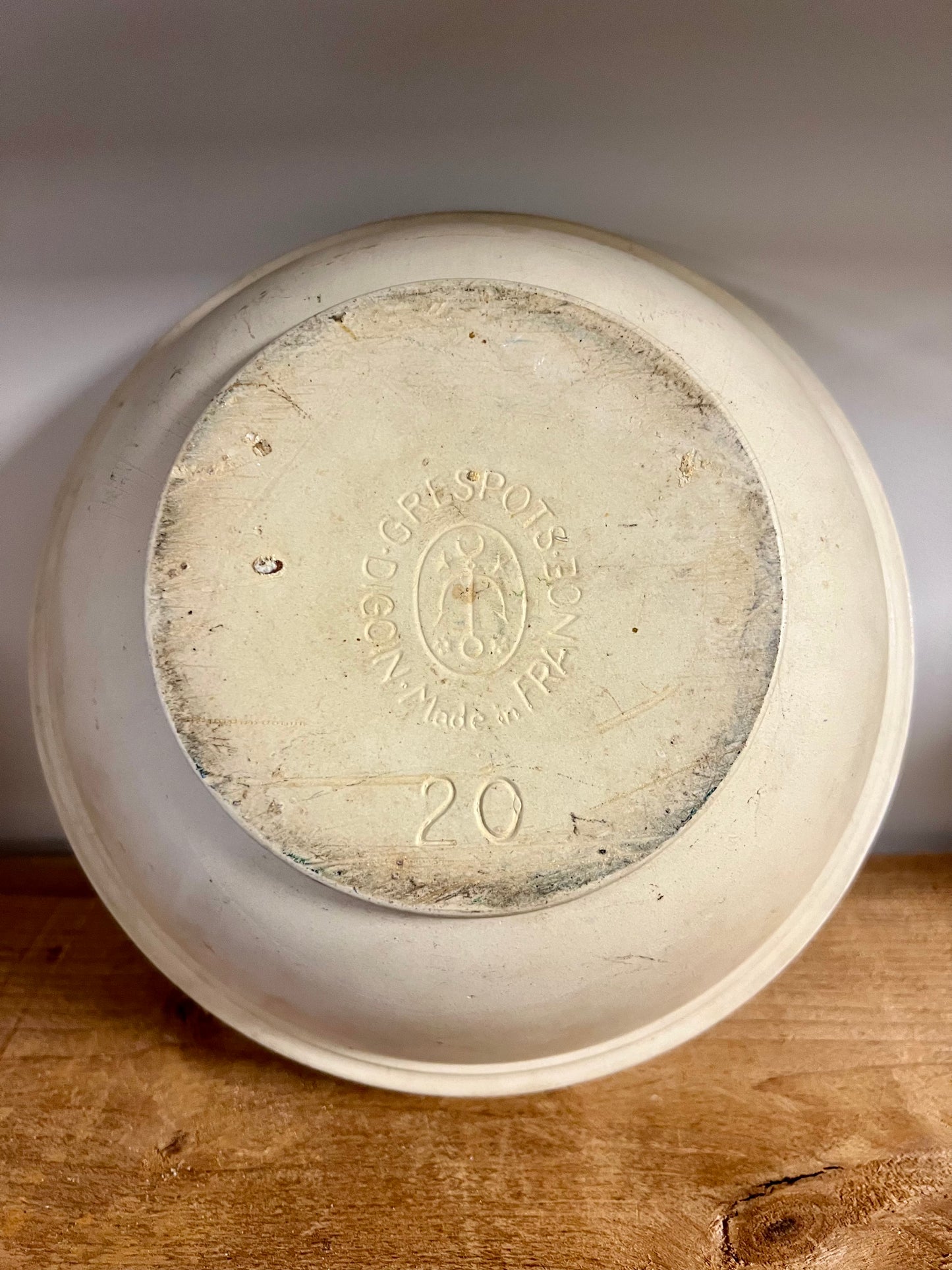 FRANSE | GRES | SCHAAL | GROOT | BROCANTE