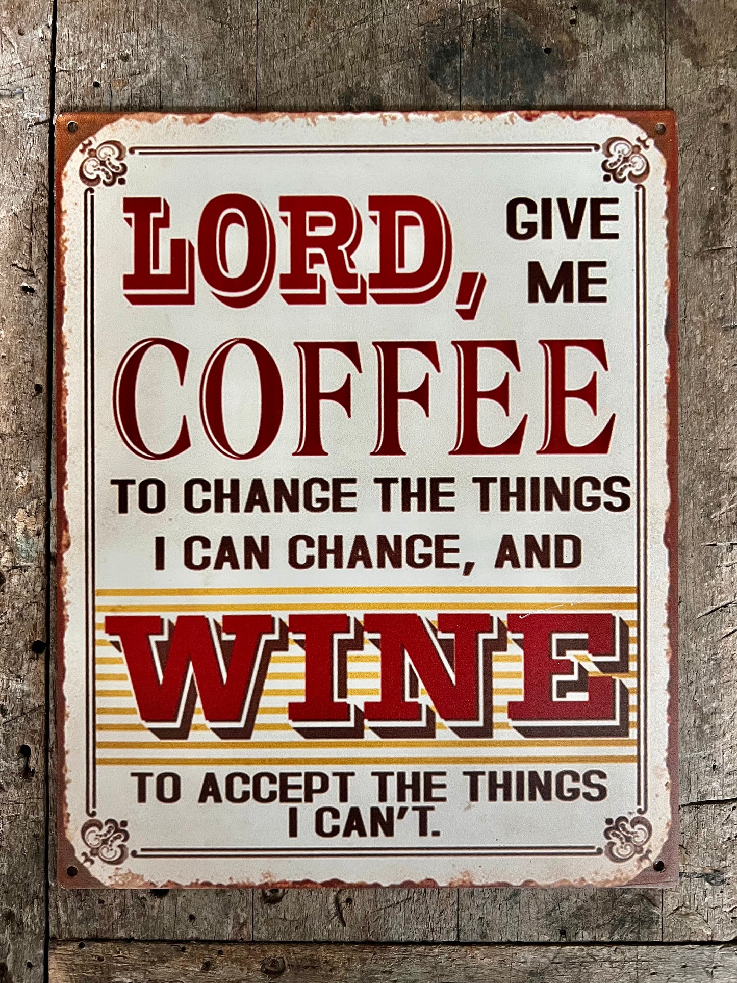 TEKSTBORDJE | LORD | COFFEE WINE | KLEIN