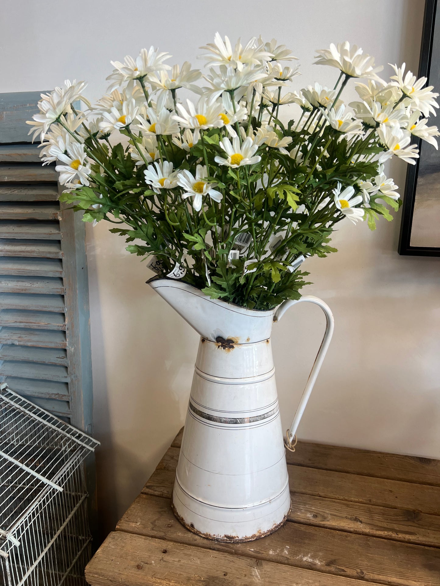 FRANSE | GEËMAILLEERDE | WATERKAN | LAMPETKAN | BROCANTE