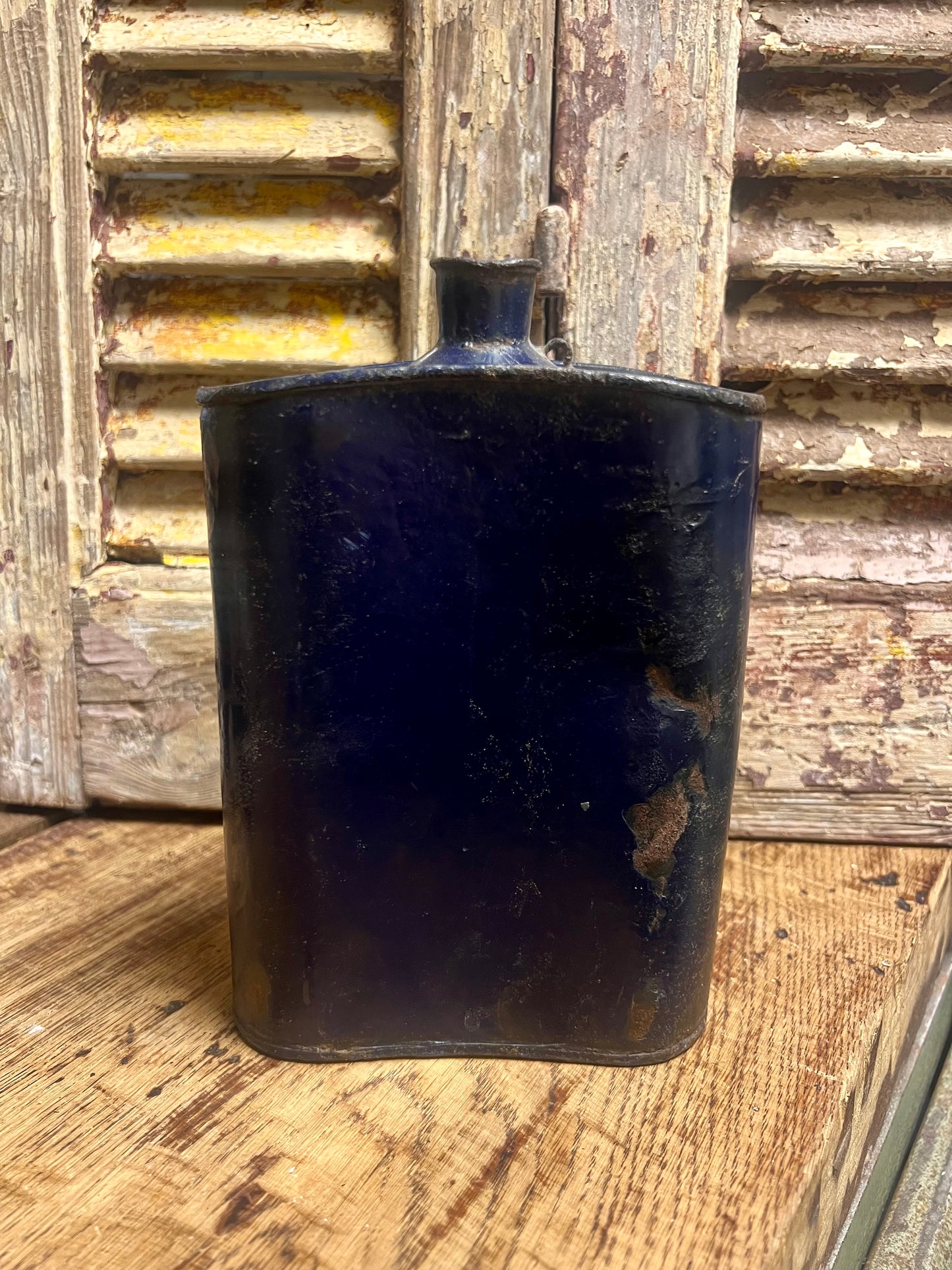 OUDE | BLAUWE | EMAILLE | VELDFLESSEN