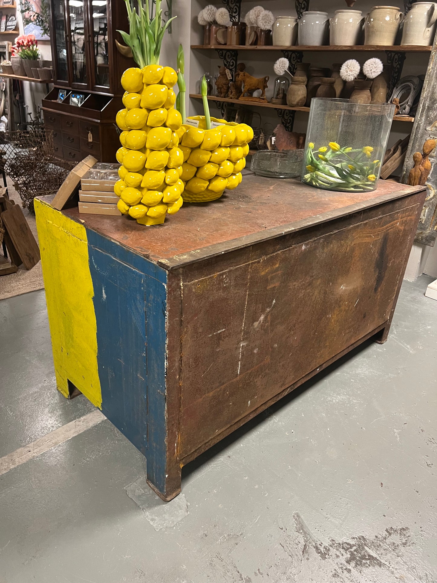 OUDE | GELE | WERKBANK | LASTAFEL