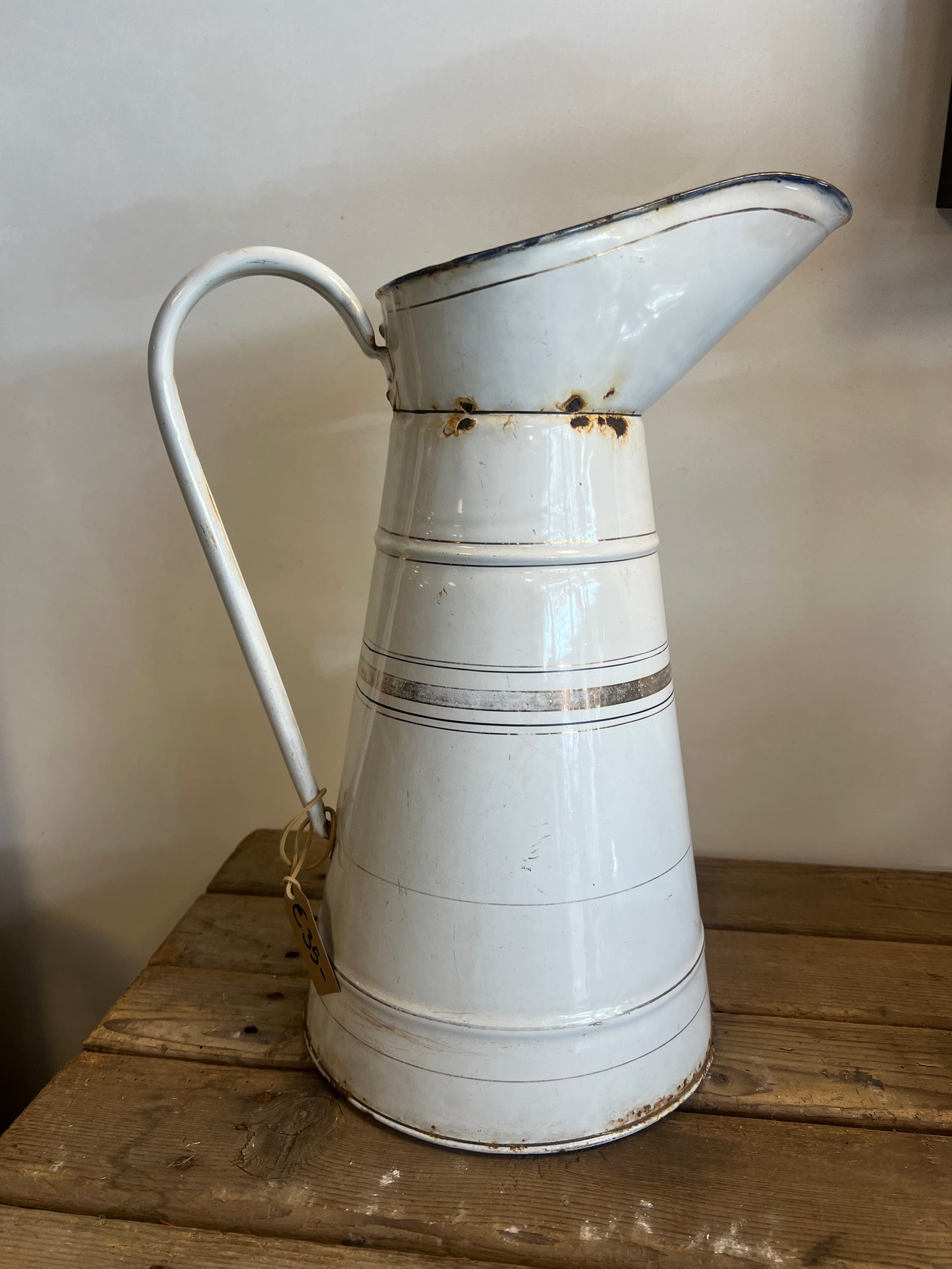 FRANSE | GEËMAILLEERDE | WATERKAN | LAMPETKAN | BROCANTE