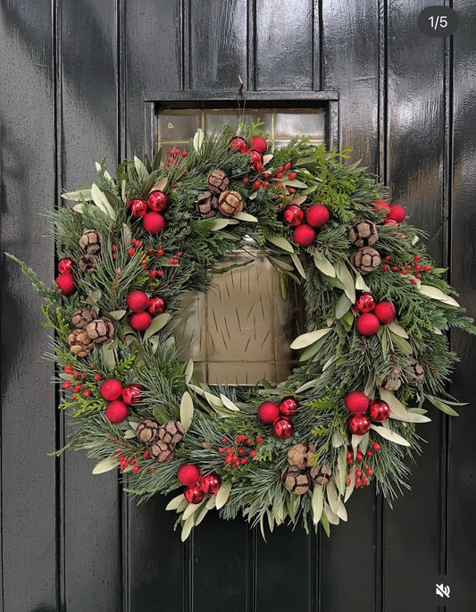 KERSTKRANS | PAKKET | ROOD