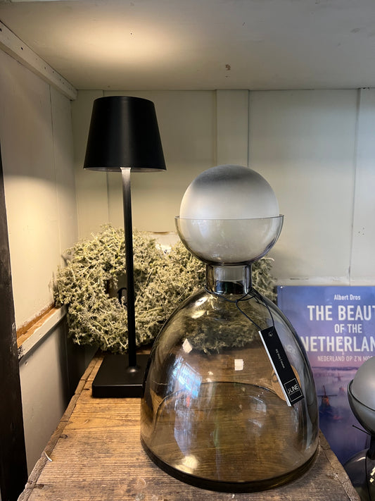 TAFELLAMP | TOUCH | USB | OPLAADBAAR | LED | ZWART | 38 | CM