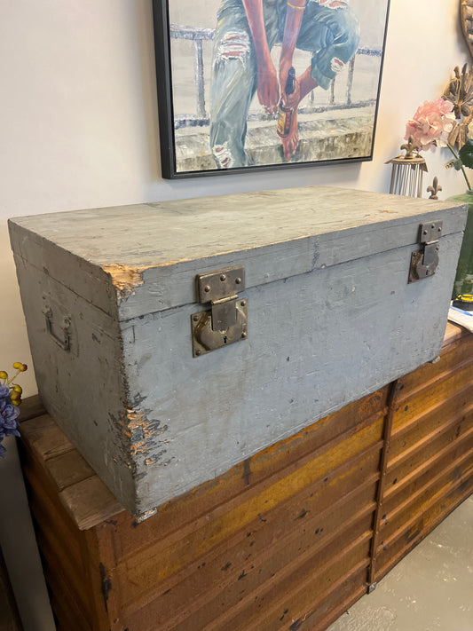 OUDE | HOUTEN | DEKEN | KIST