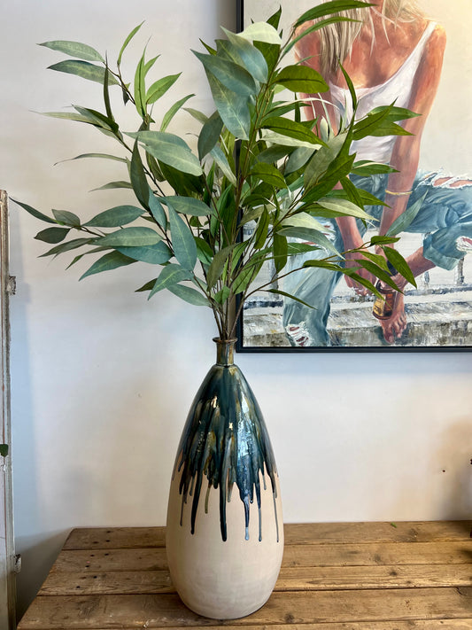 VAAS | J-LINE | VERF | KERAMIEK | GROEN | BLAUW | 51 CM