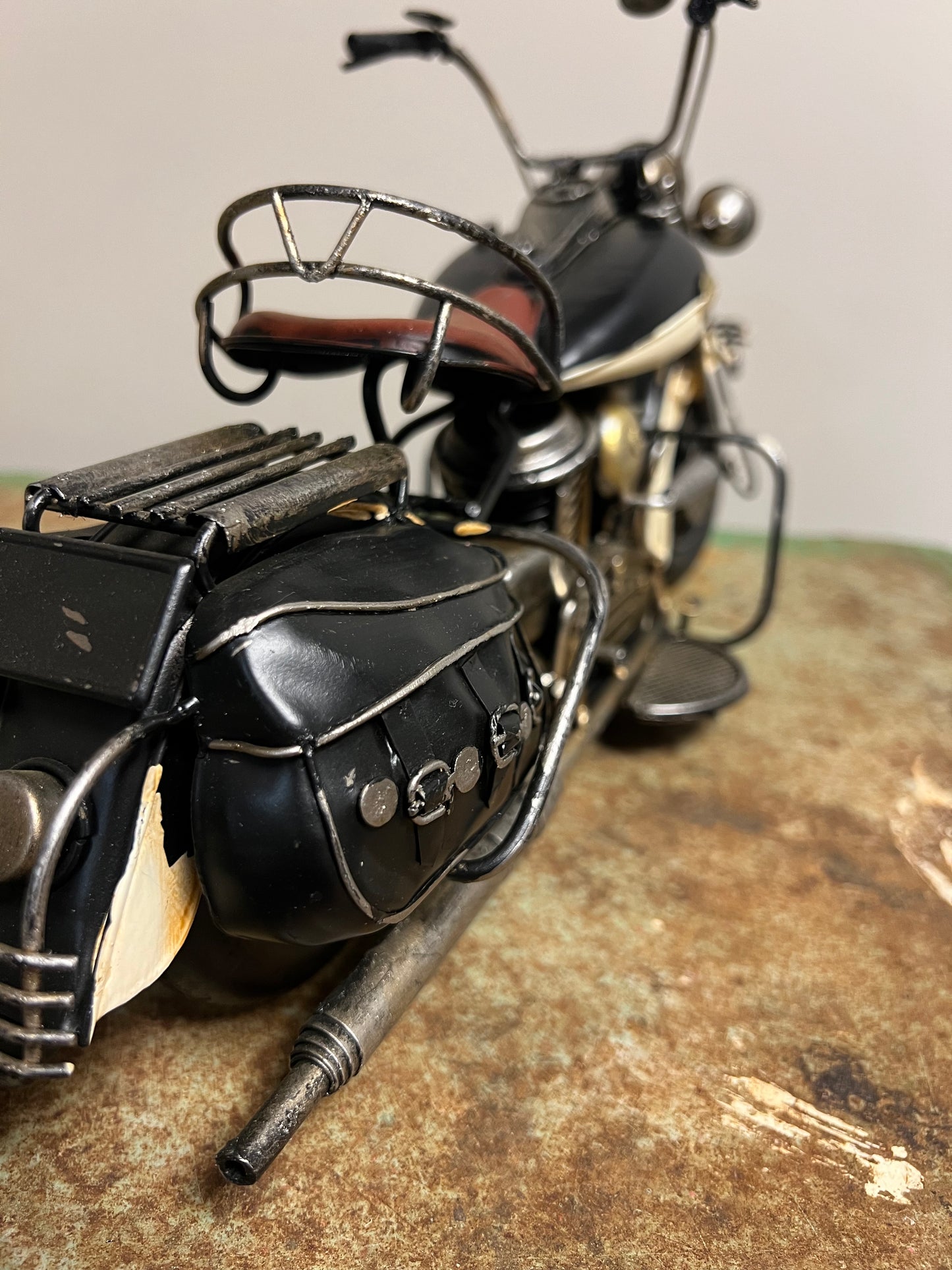 RETRO | MOTORFIETS | ZWART | WIT