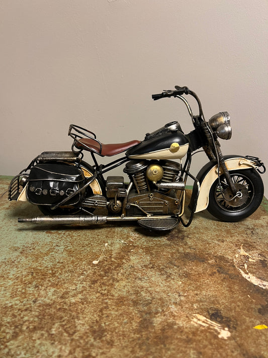 RETRO | MOTORFIETS | ZWART | WIT