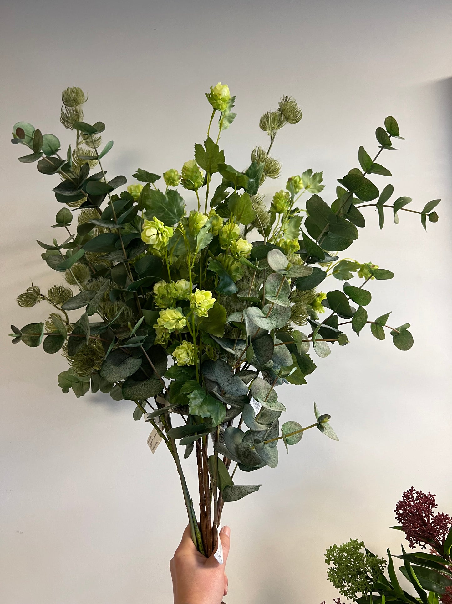 KUNST | BOEKET | EUCALYPTUS | HOP | CLEMATIS