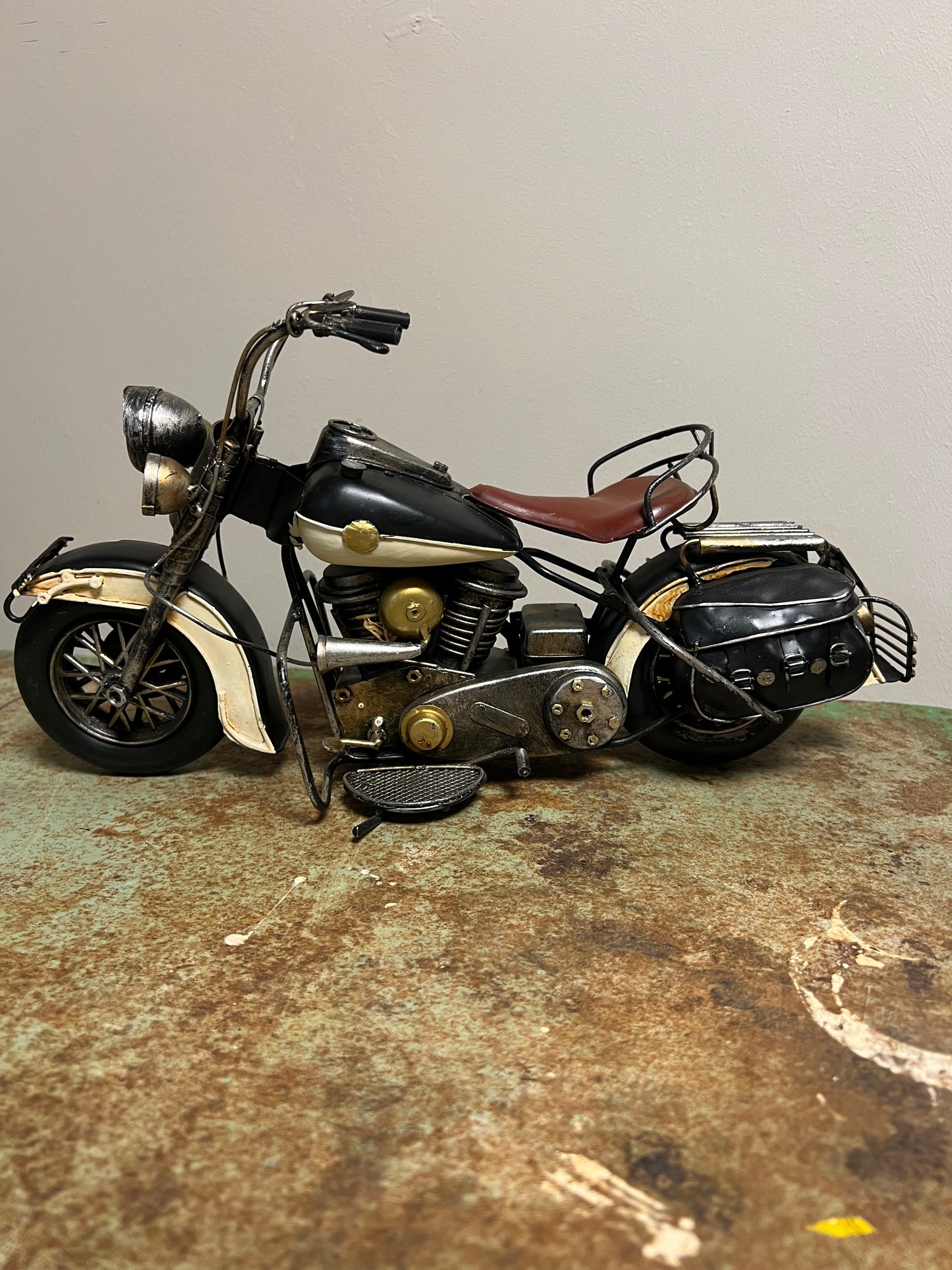 RETRO | MOTORFIETS | ZWART | WIT