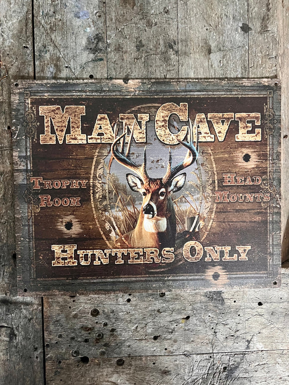 TEKSTBORDJE | HERT | MAN CAVE | KLEIN