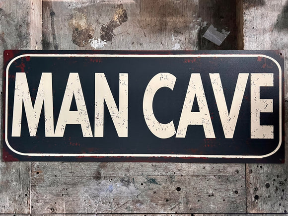 TEKSTBORDJE | MAN | CAVE |GROOT