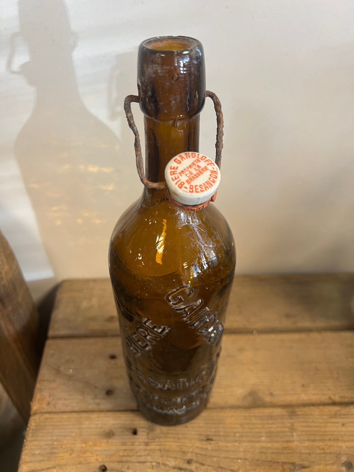 OUDE | FLESSEN | MET | PORSELEINEN | DOP | BROCANTE