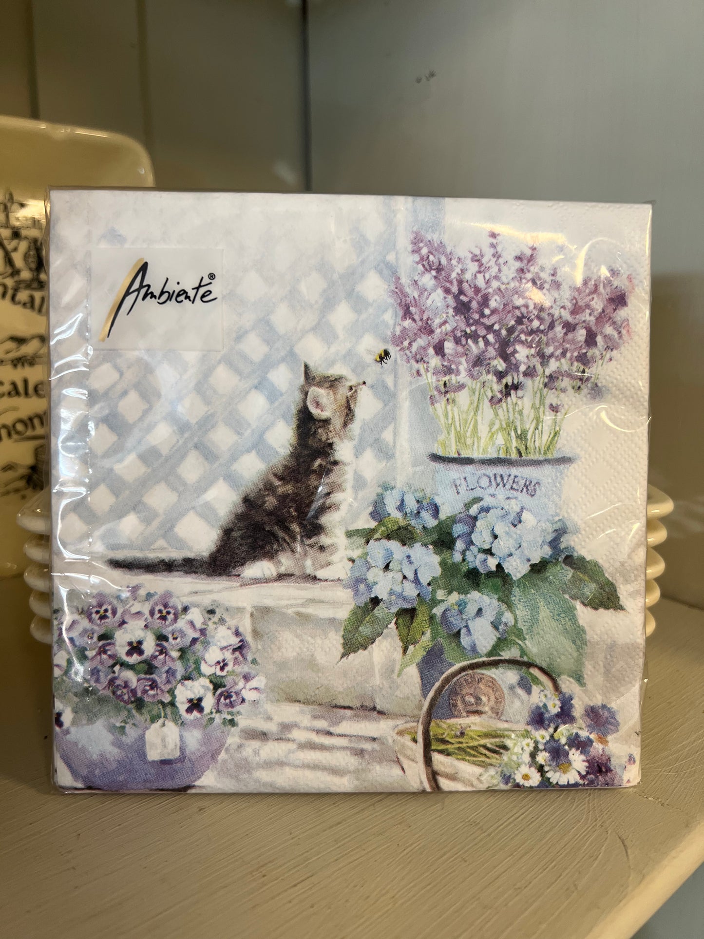 SERVETTEN | POES | LAVENDEL