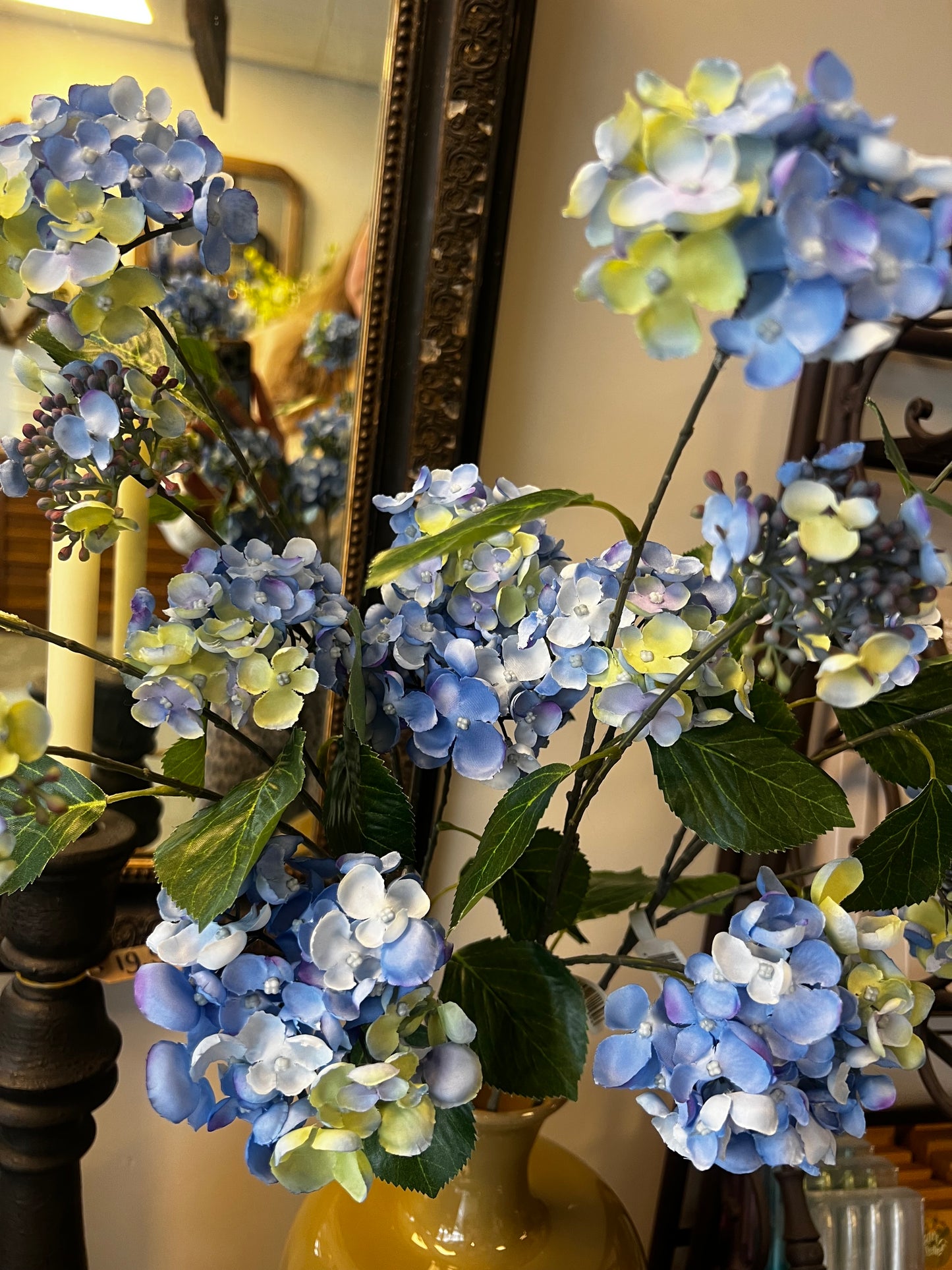 ZIJDEN | HORTENSIA | BLAUW | GROEN