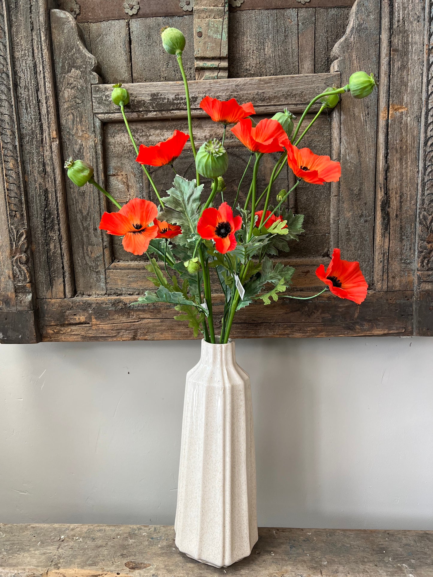 KUNST | PAPAVER | GROEN | 78 CM