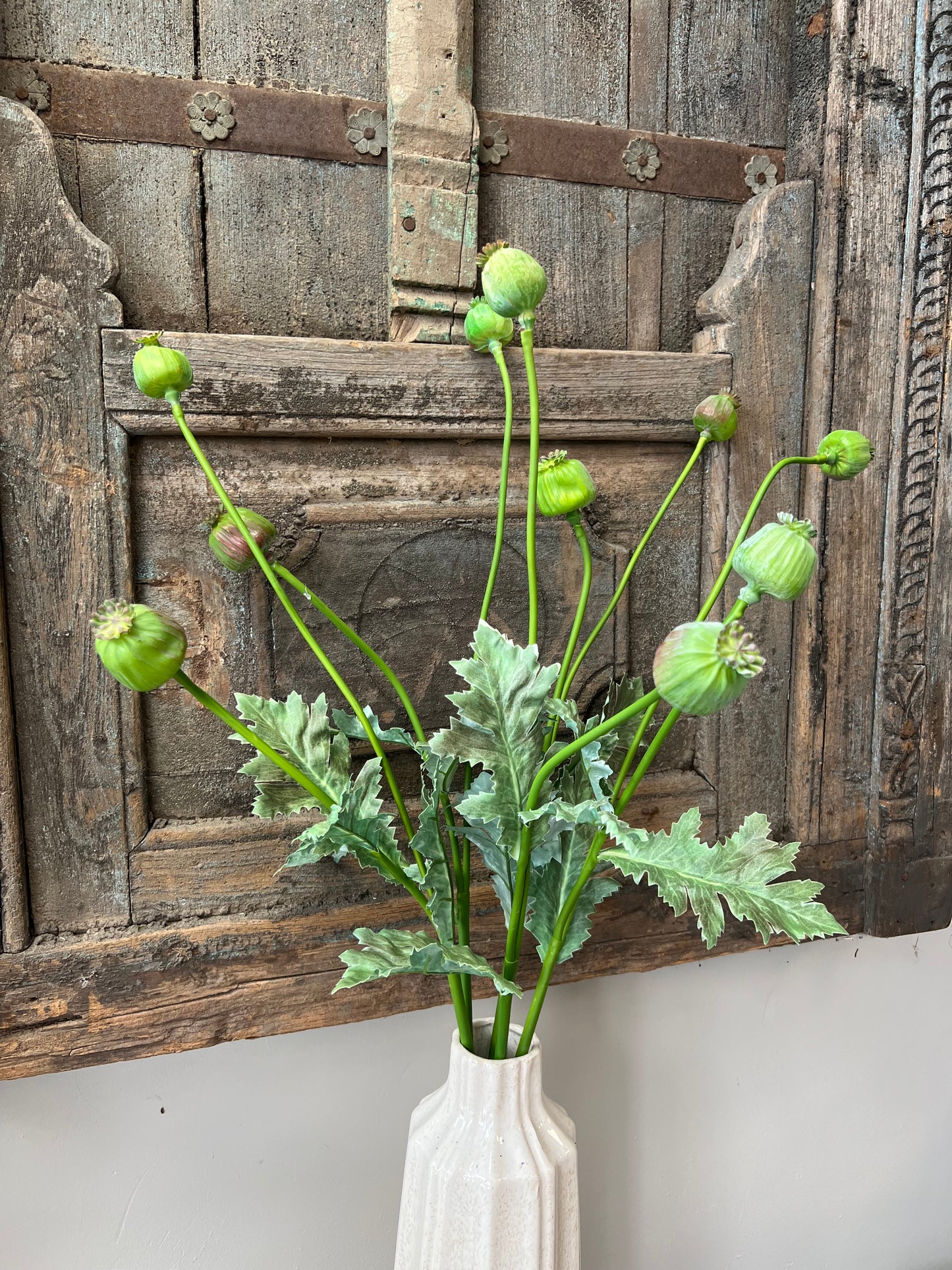 KUNST | PAPAVER | GROEN | 78 CM