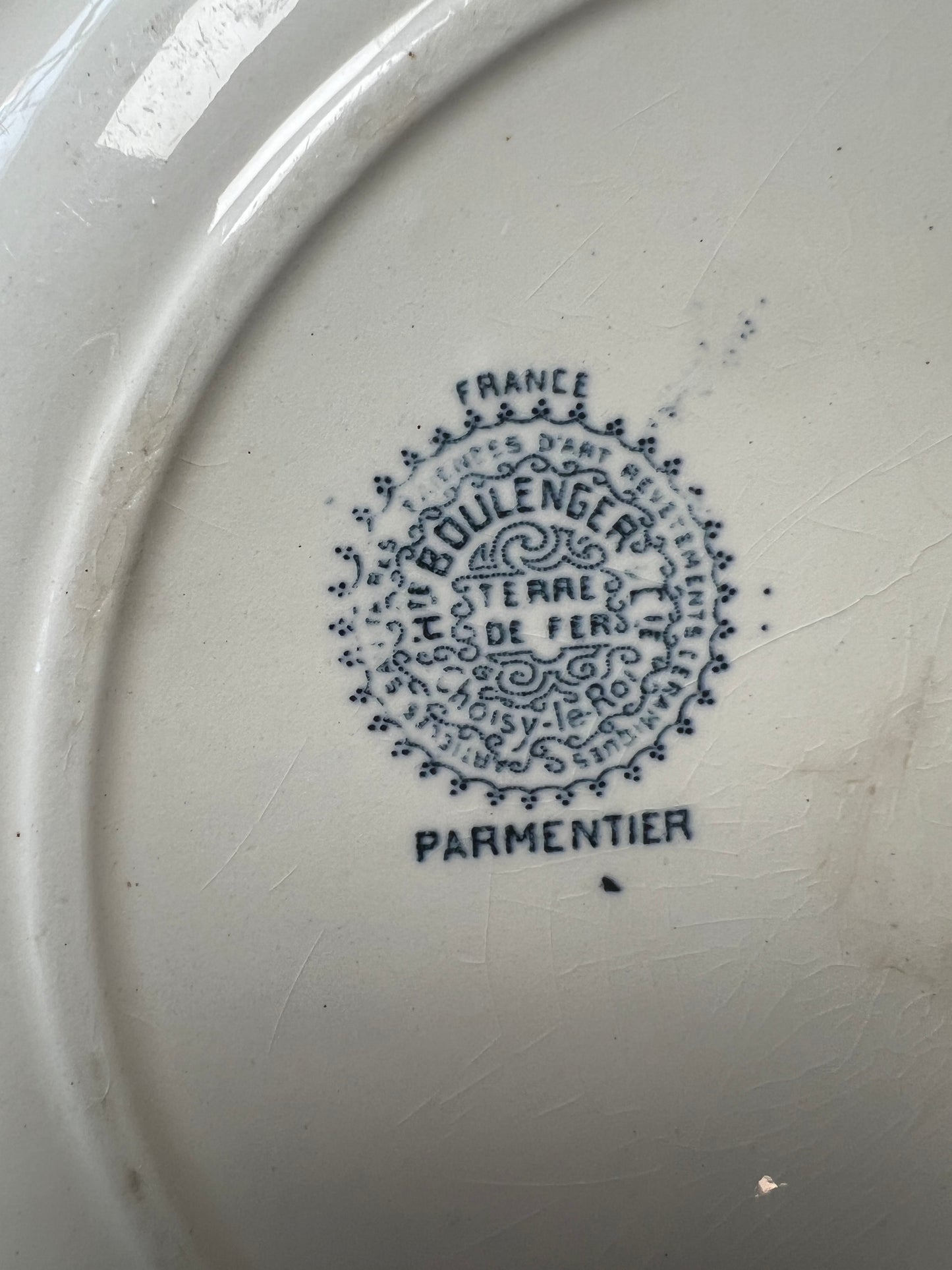 SCHAAL | BLAUW | BEIGE | BROCANTE