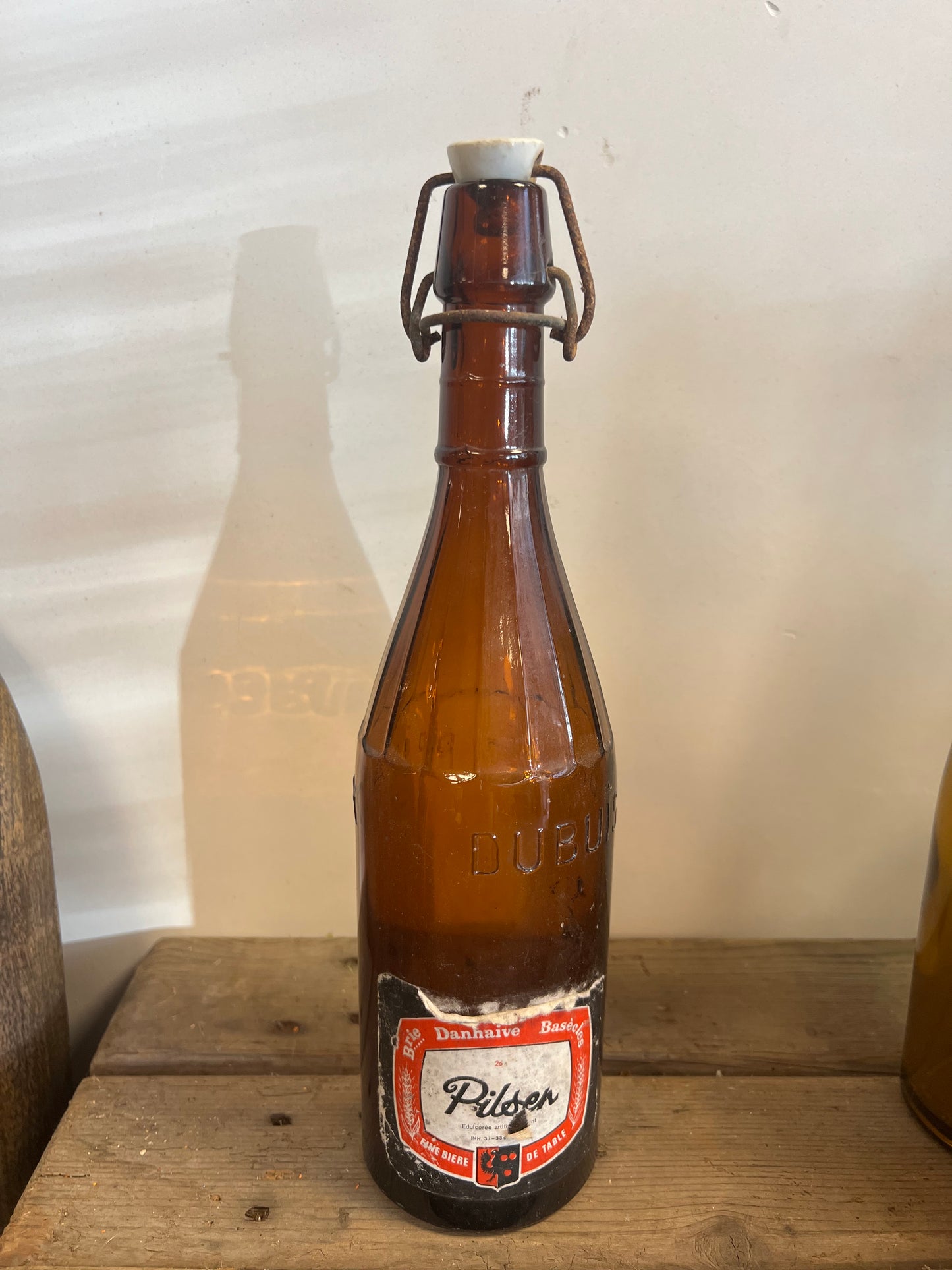 OUDE | FLESSEN | MET | PORSELEINEN | DOP | BROCANTE