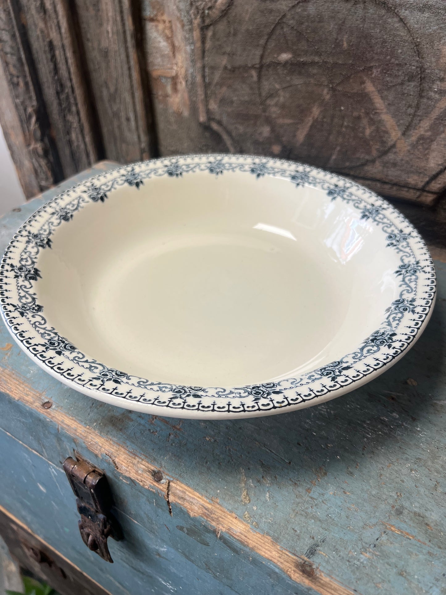 SCHAAL | BLAUW | BEIGE | BROCANTE