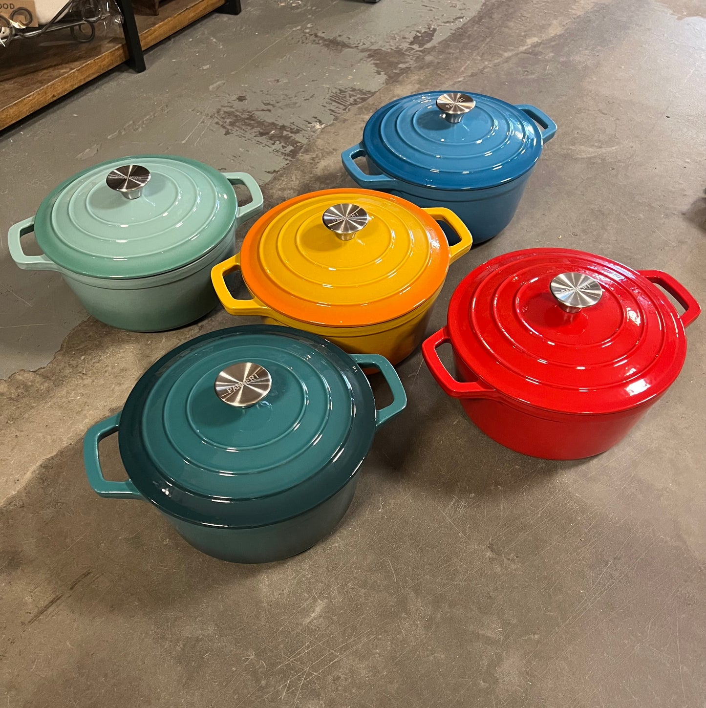 GIETIJZEREN | PAN | 5 KLEUREN | 4 LITER | PANNERI