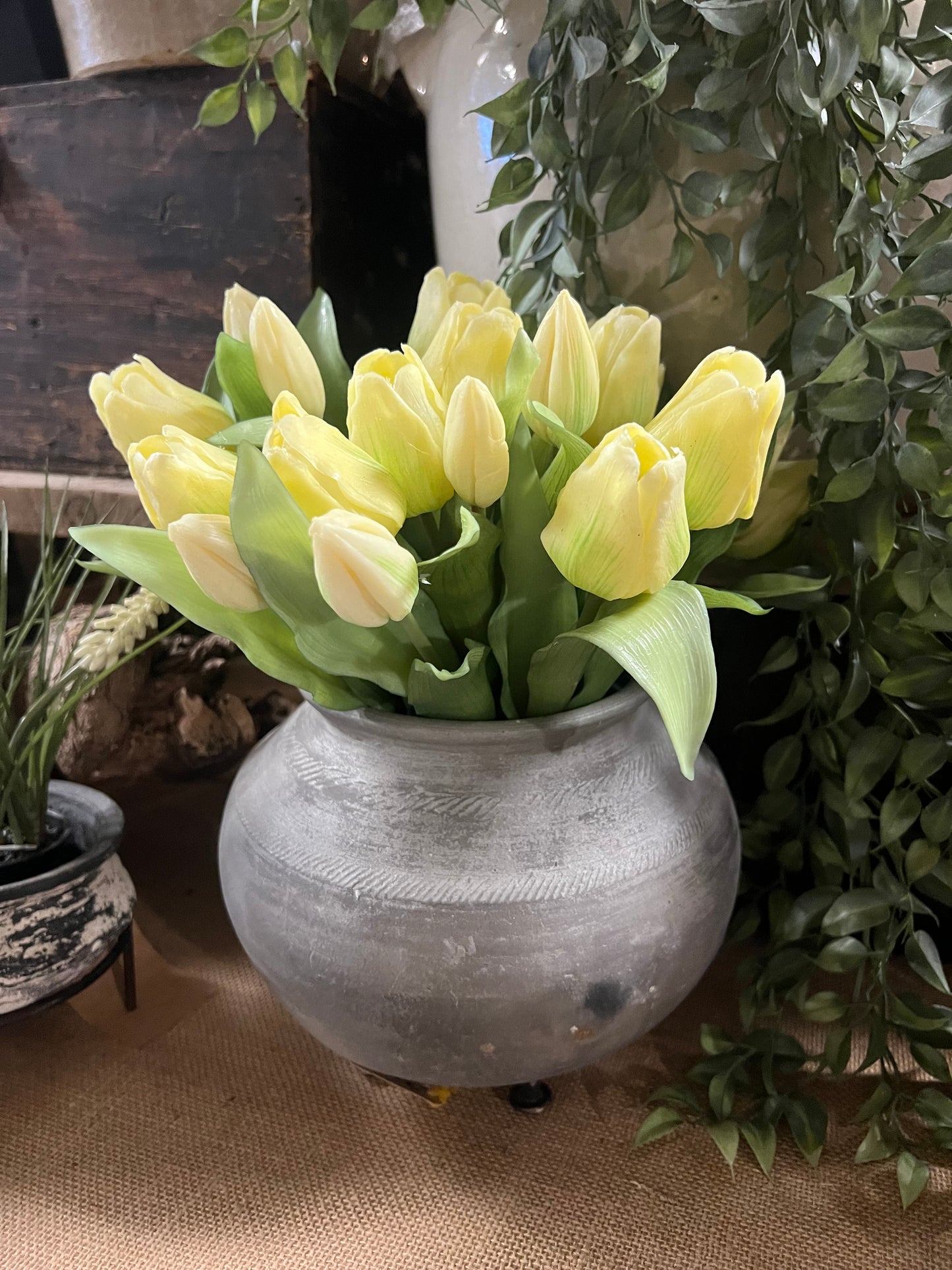 REAL | TOUCH | TULPEN | WIT | GEEL | KORT