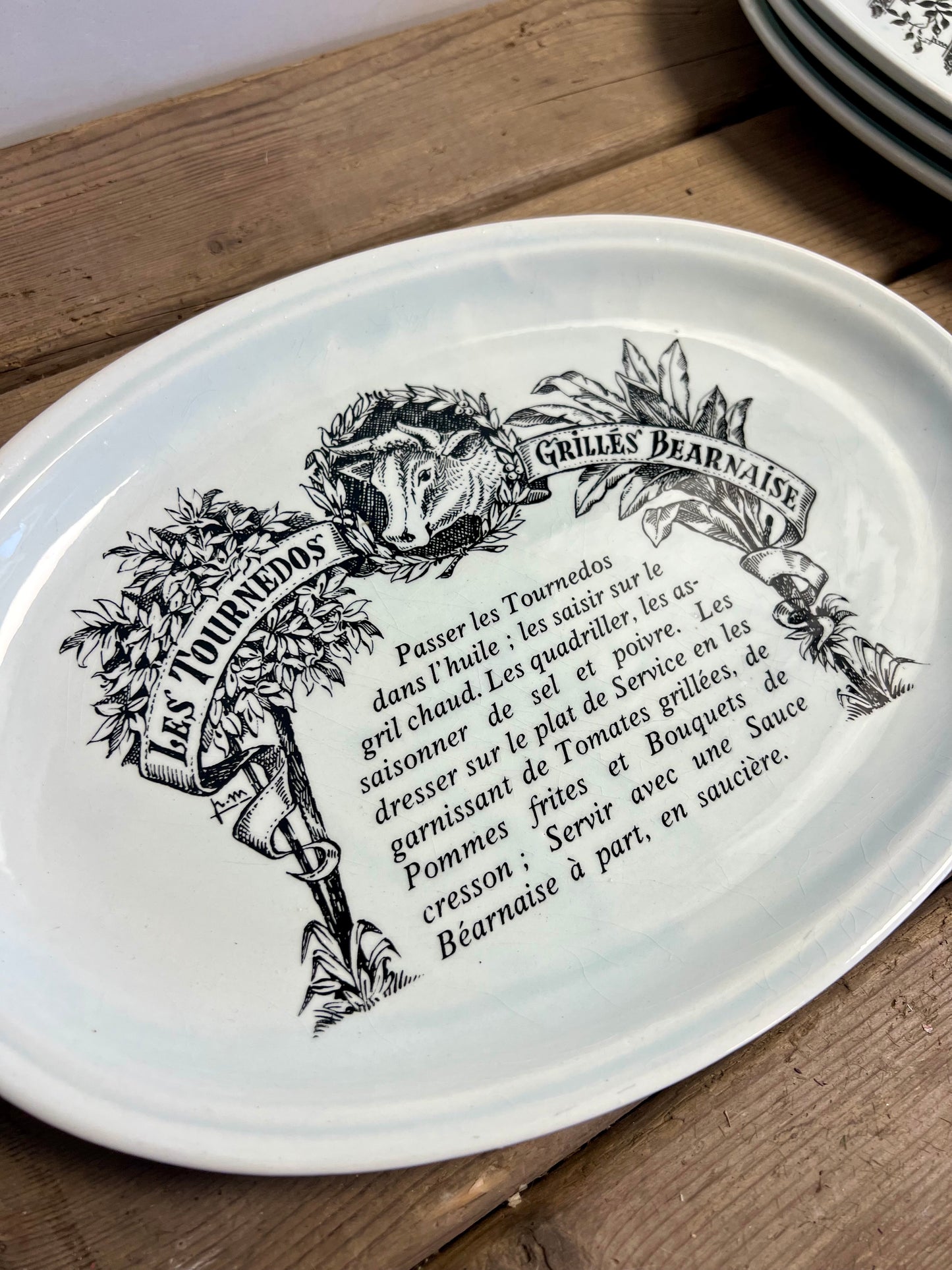 SET | VAN | 4 | BORDEN | MERK | GIEN | BROCANTE