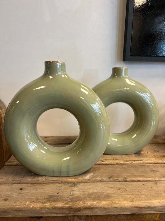 HANDGEMAAKTE | VAAS | MODERN | CIRKEL