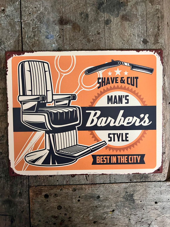 TEKSTBORDJE | BARBER | KLEIN