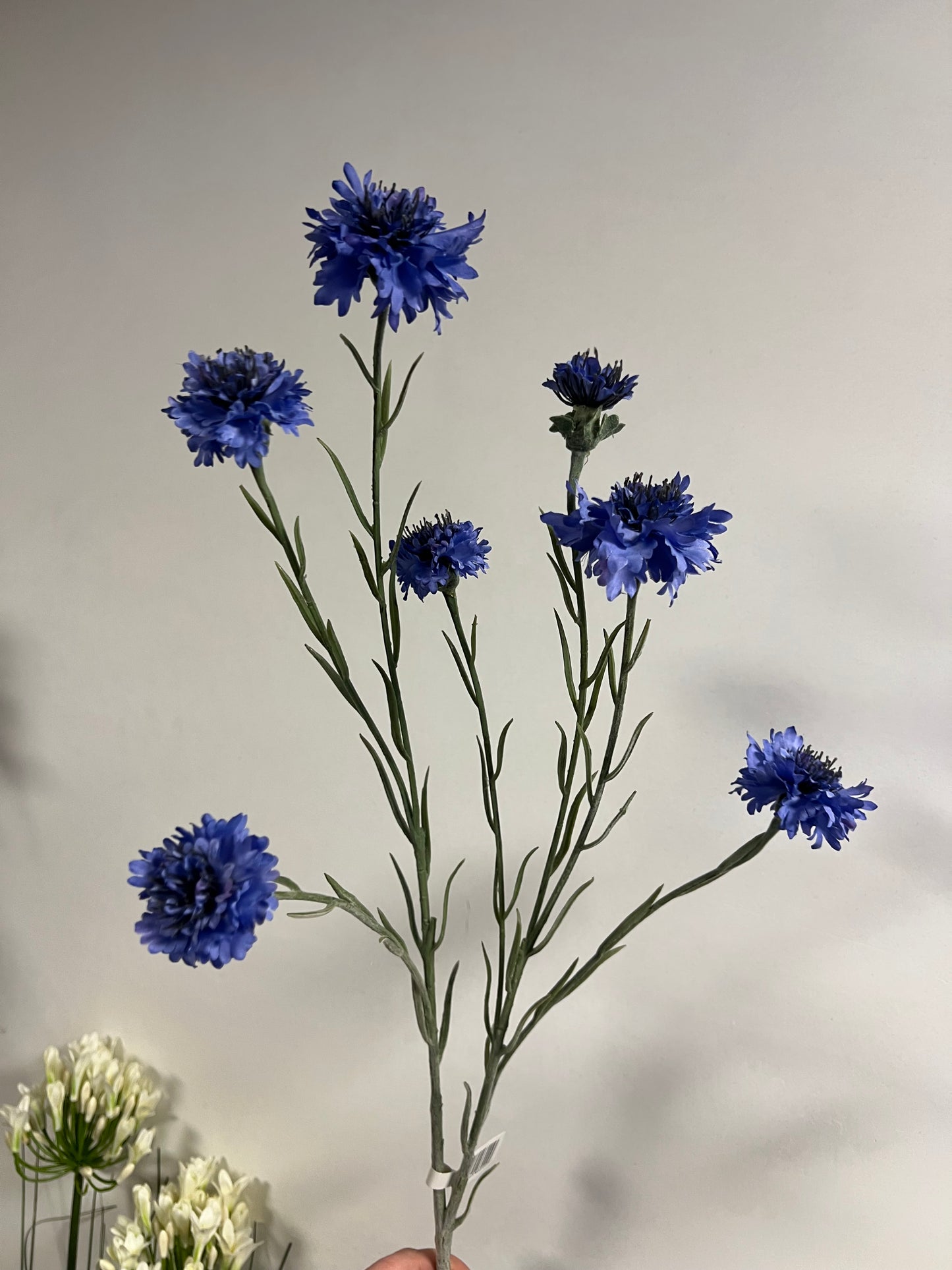 ZIJDEN | PAARS | BLAUWE | KORENBLOEMEN