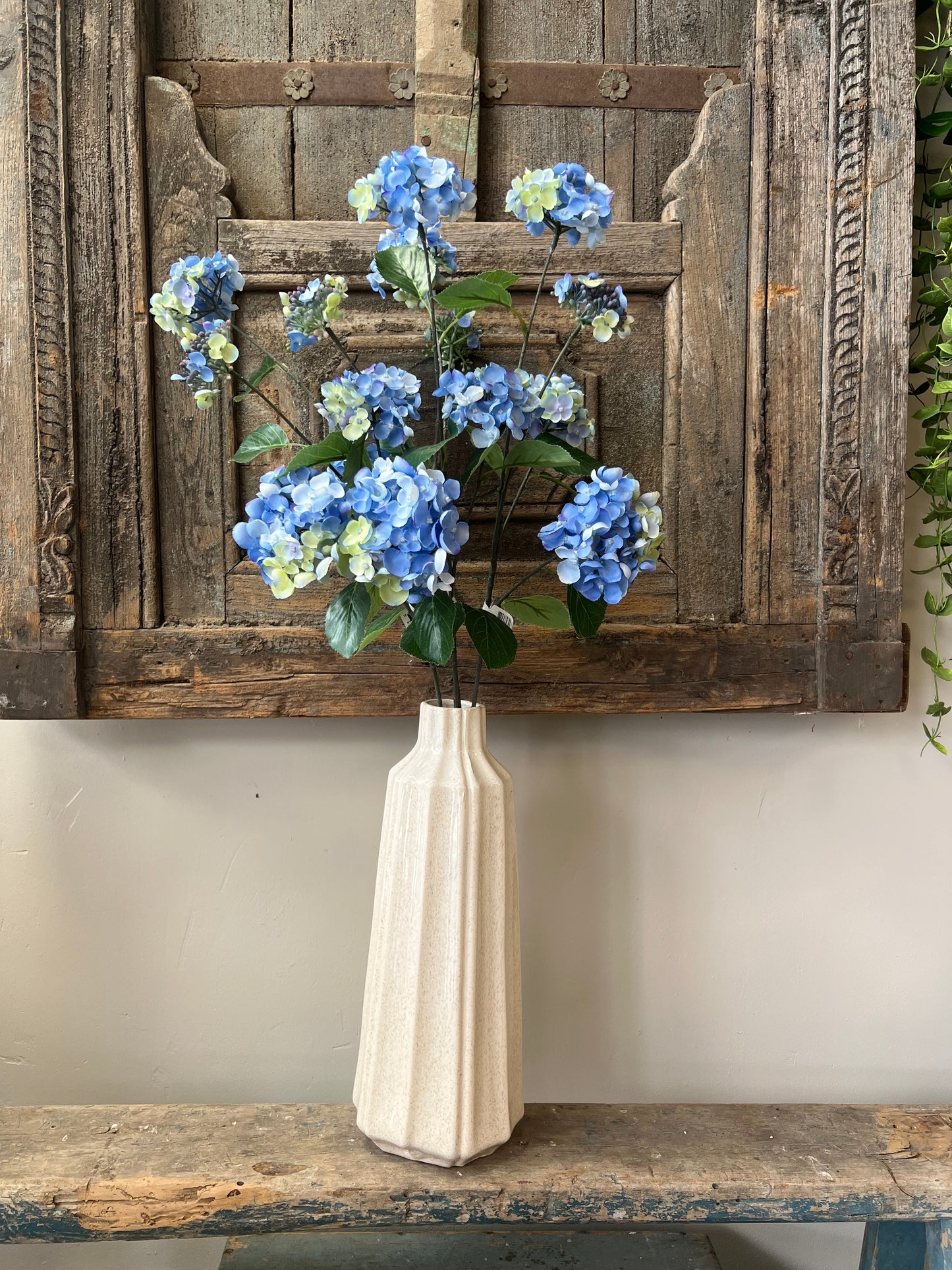 ZIJDEN | HORTENSIA | BLAUW | GROEN