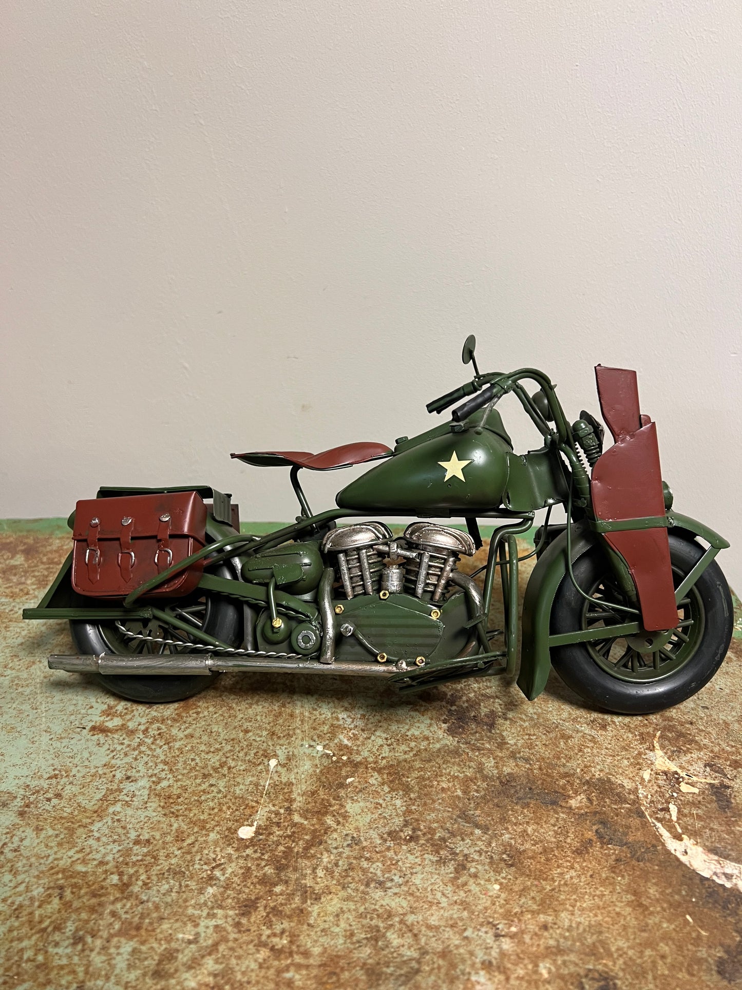 MILITAIRE | MOTORFIETS | GROEN | BRUIN