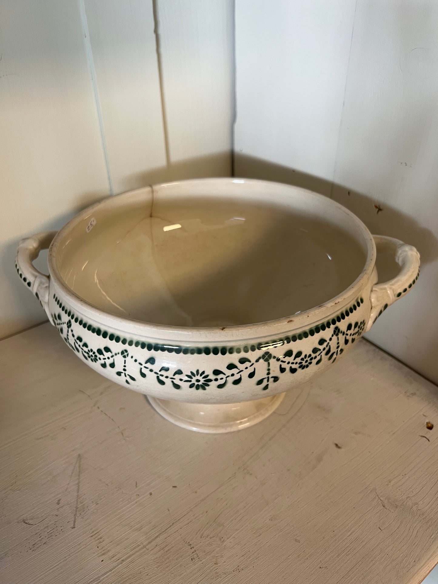 SOEPTERRINE | WIT | DONKER GROEN | BROCANTE