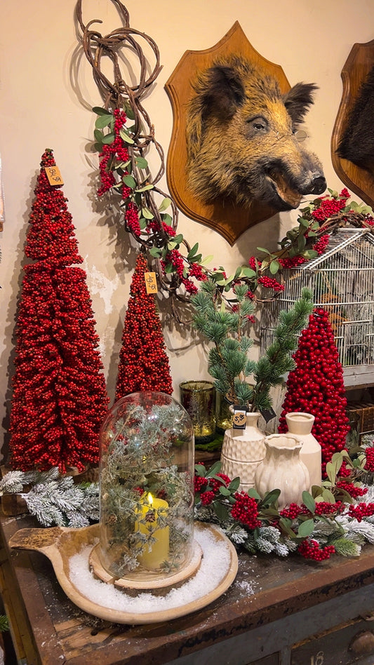 DECORATIEVE | KERSTBOOM | RODE | BESSEN | 2 MATEN