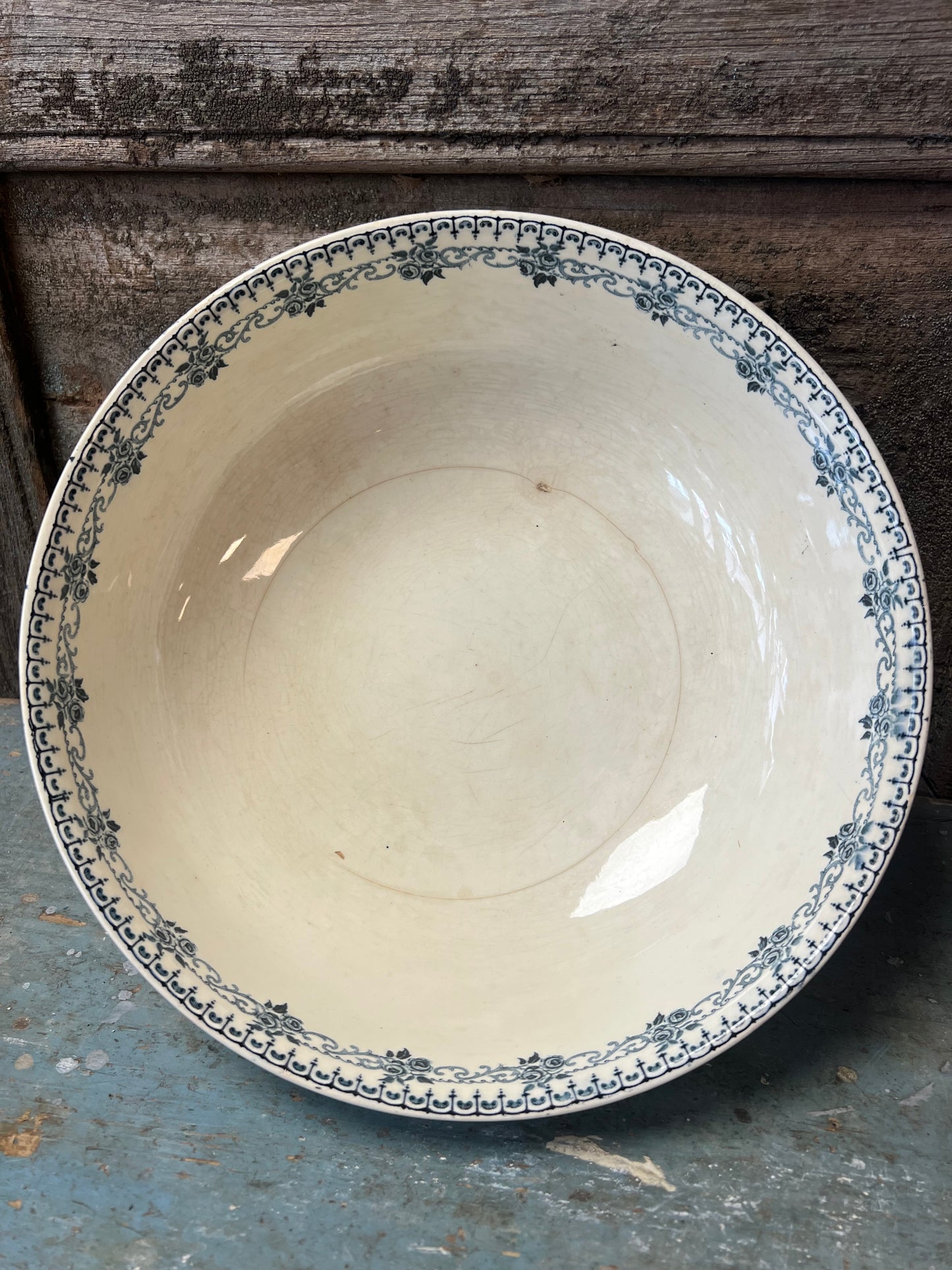 SCHAAL | BEIGE | BLAUW | BROCANTE