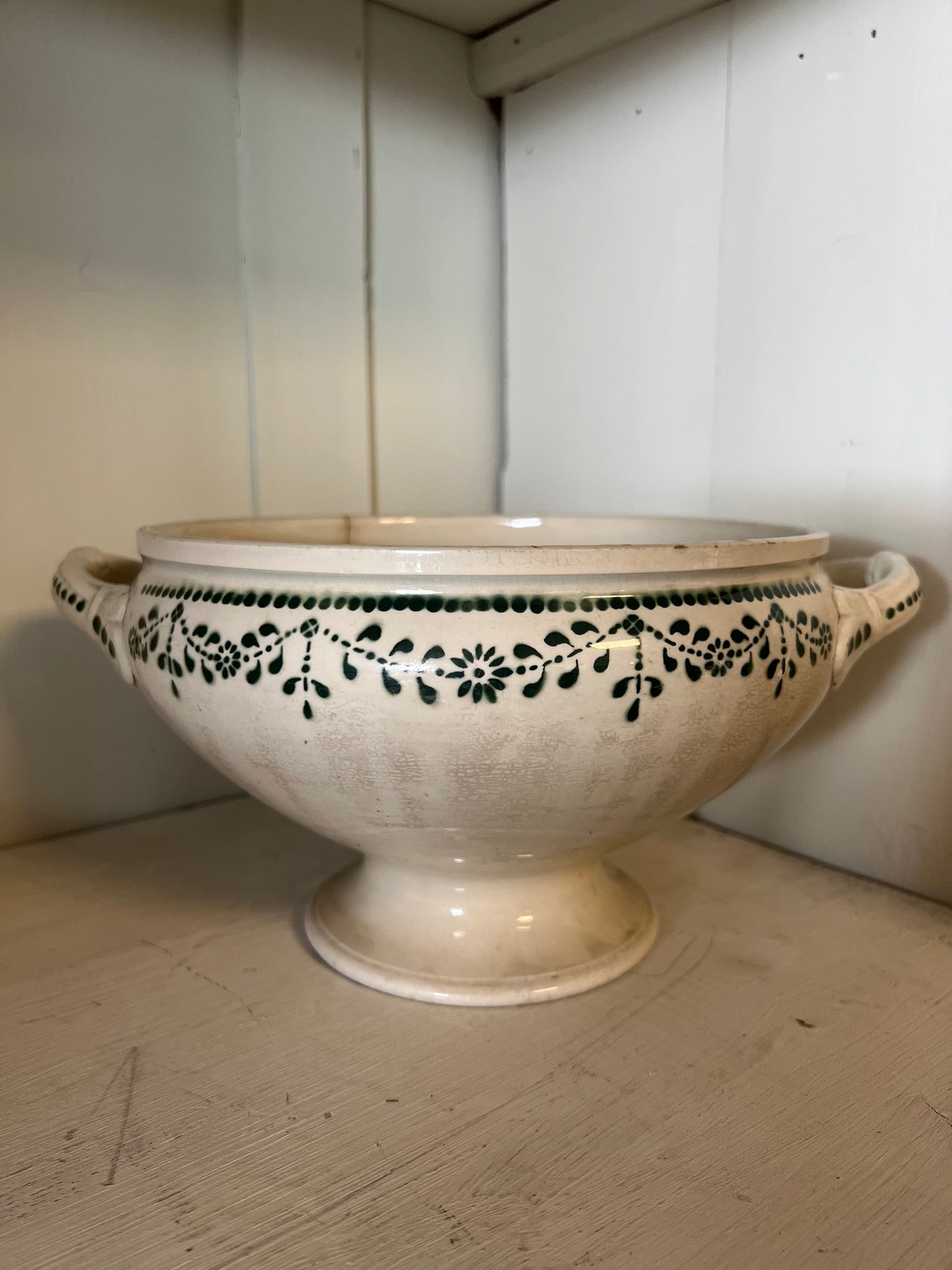 SOEPTERRINE | WIT | DONKER GROEN | BROCANTE
