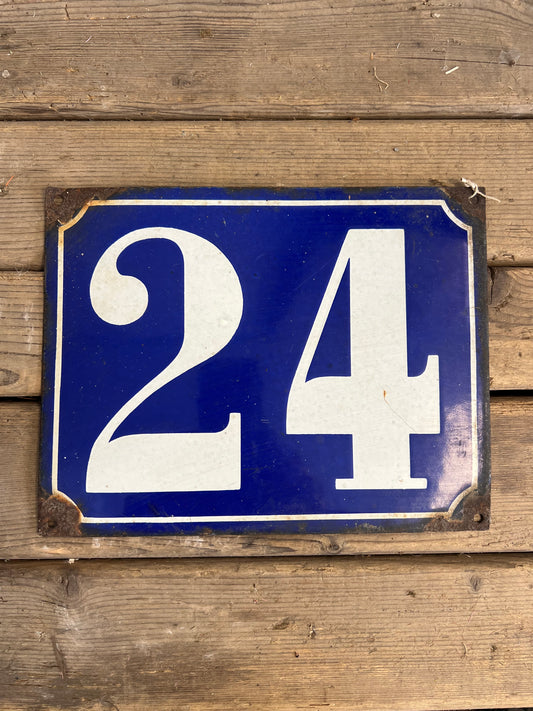 EMAILLE | HUISNUMMER | 24 | BROCANTE