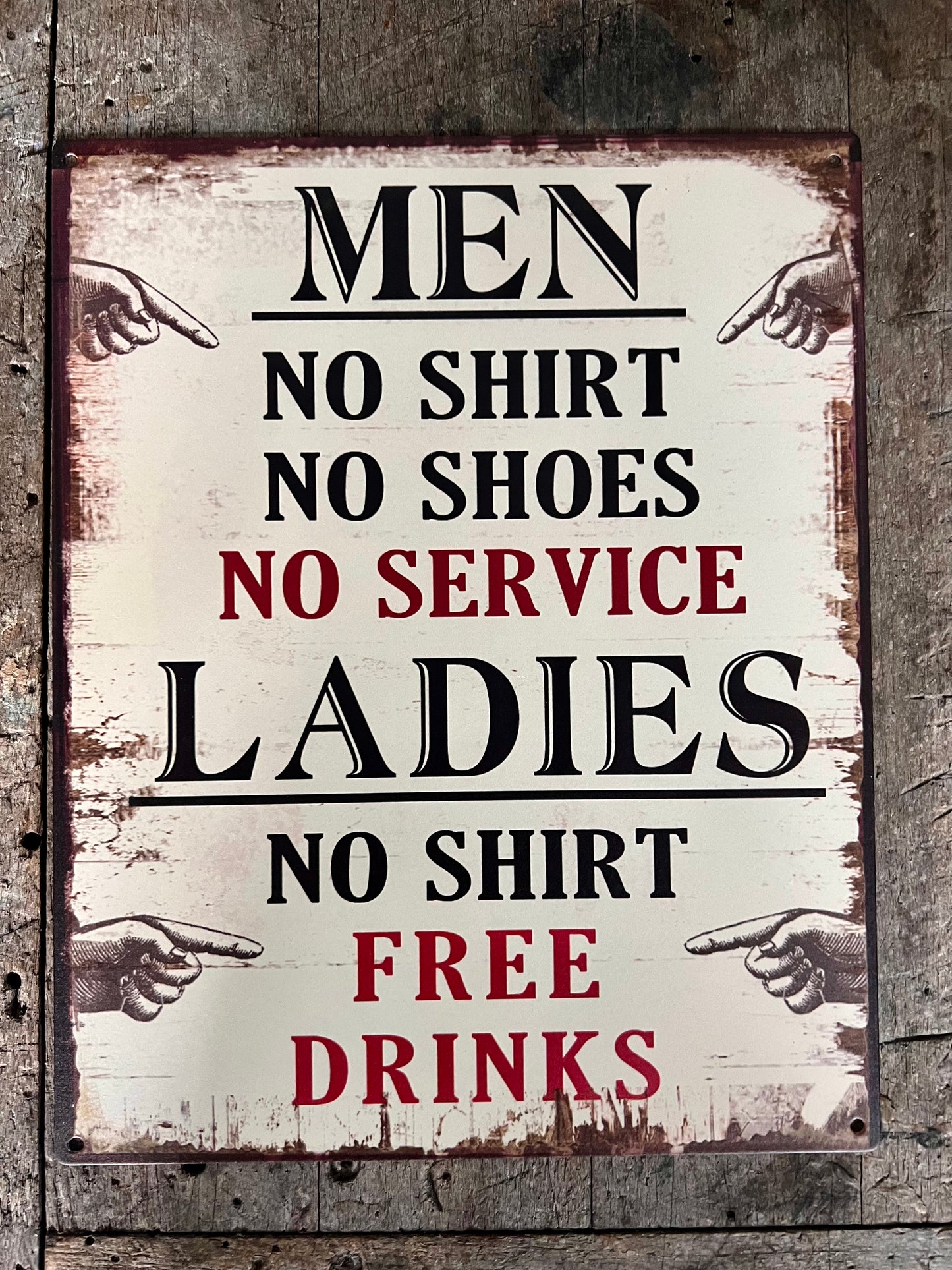 TEKSTBORDJE | MEN | LADIES | KLEIN