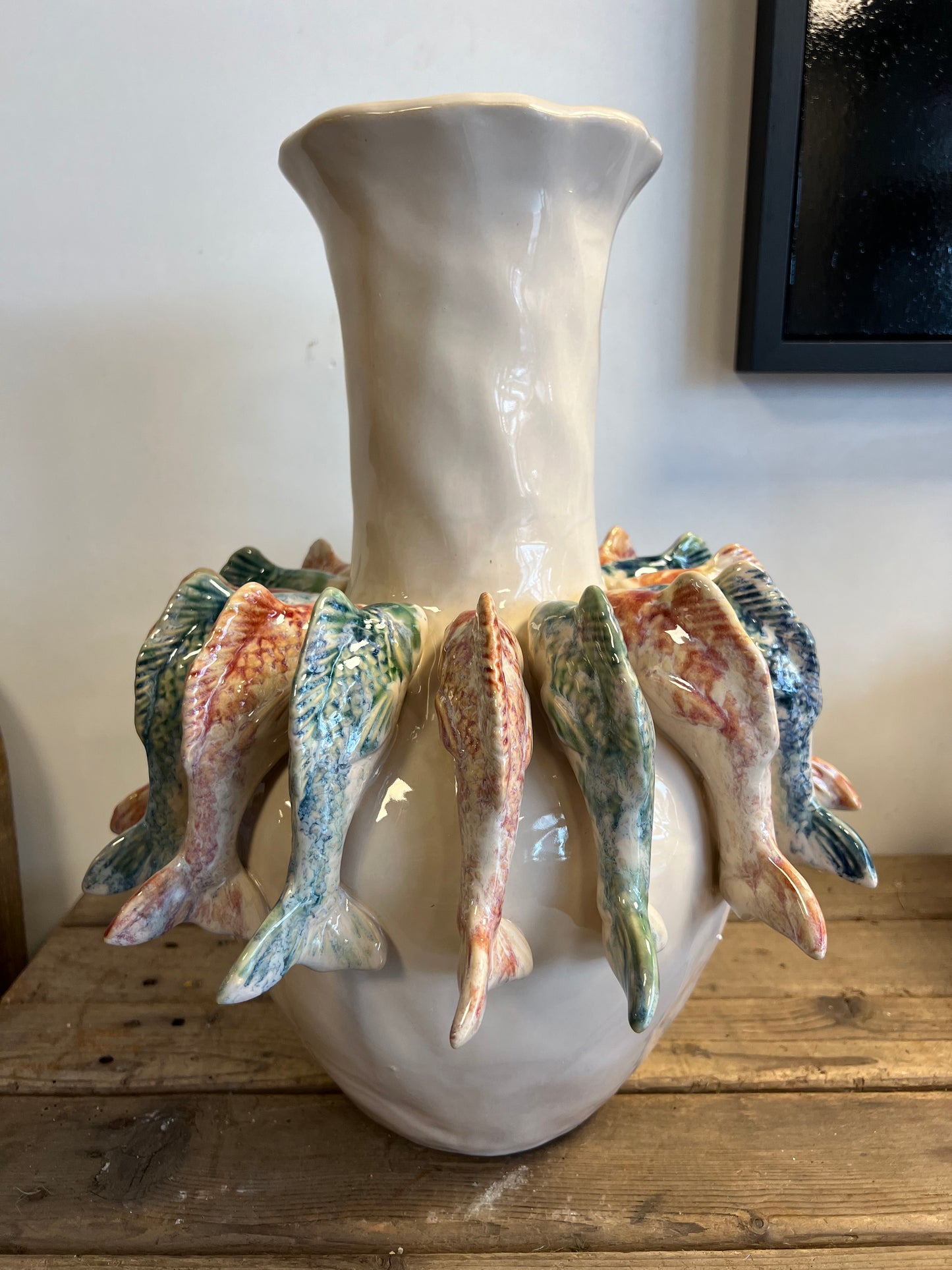 HANDGEMAAKTE | VISSENVAAS | KLEUR