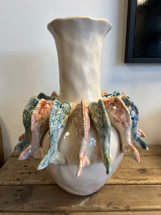 HANDGEMAAKTE | VISSENVAAS | KLEUR